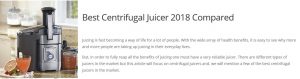 Juicer Reviews of Centrifugal Juicers