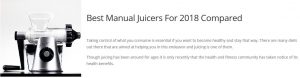 Juicer Reviews of Manual Juicers