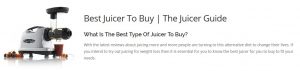 Juicer Reviews the juicer guide
