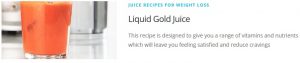 liquid gold juice recipe for Juicing Recipes For Weight Loss