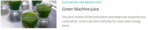 Green Machine juice recipe for Juicing Recipes For Weight Loss