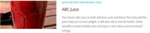 ABC juice recipe for Juicing Recipes For Weight Loss