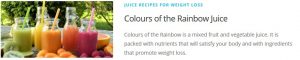 colours of the rainbow juice recipe for Juicing Recipes For Weight Loss